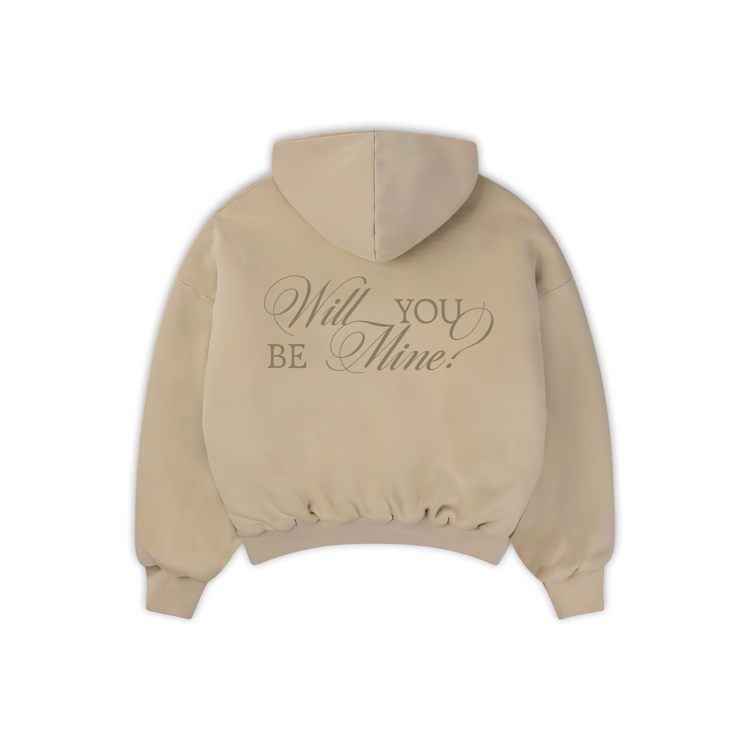 "WILL YOU BE MINE?" Rodeo Dust Tonal Hoodie